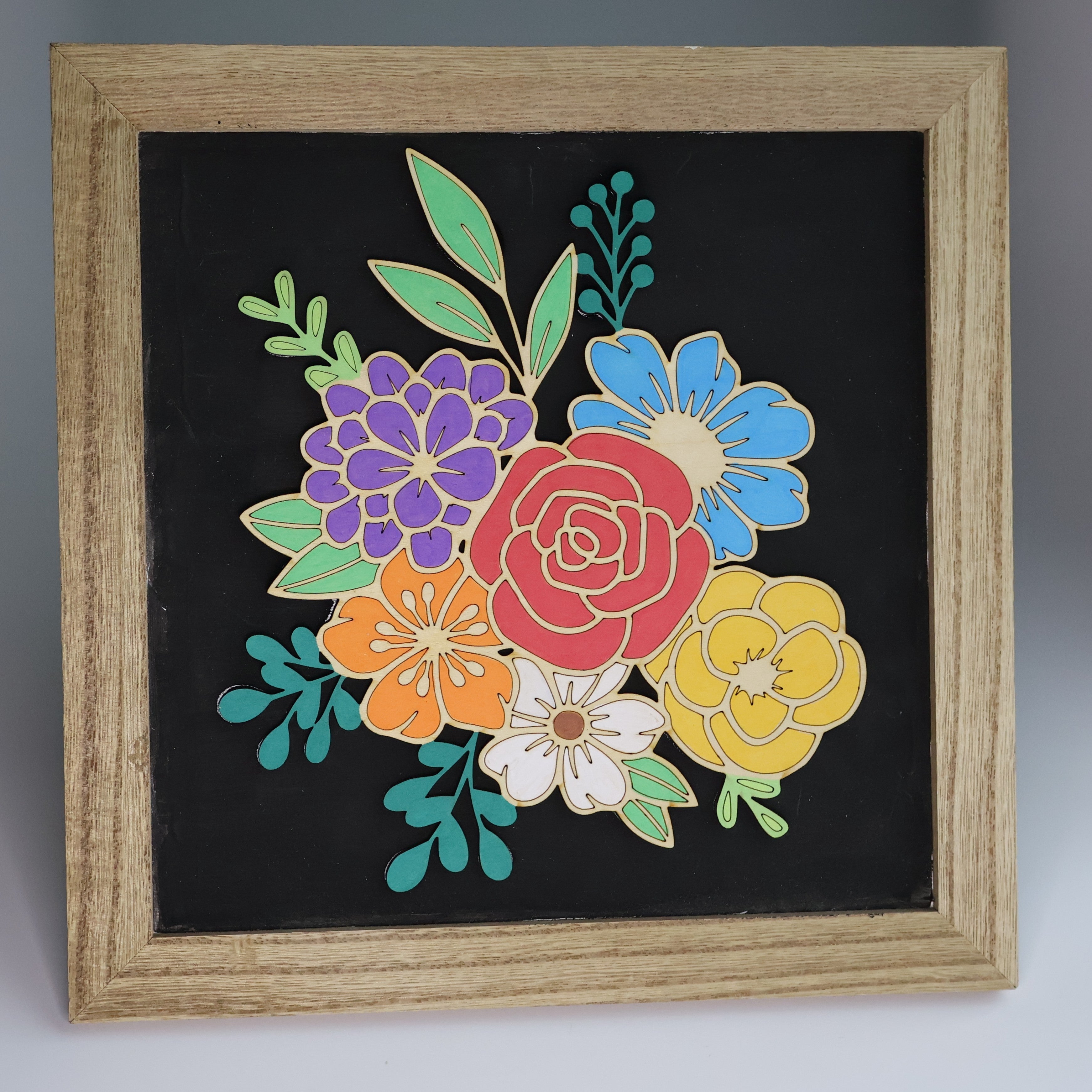 Floral Wooden Sign