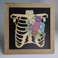 Floral Ribs Wooden Sign