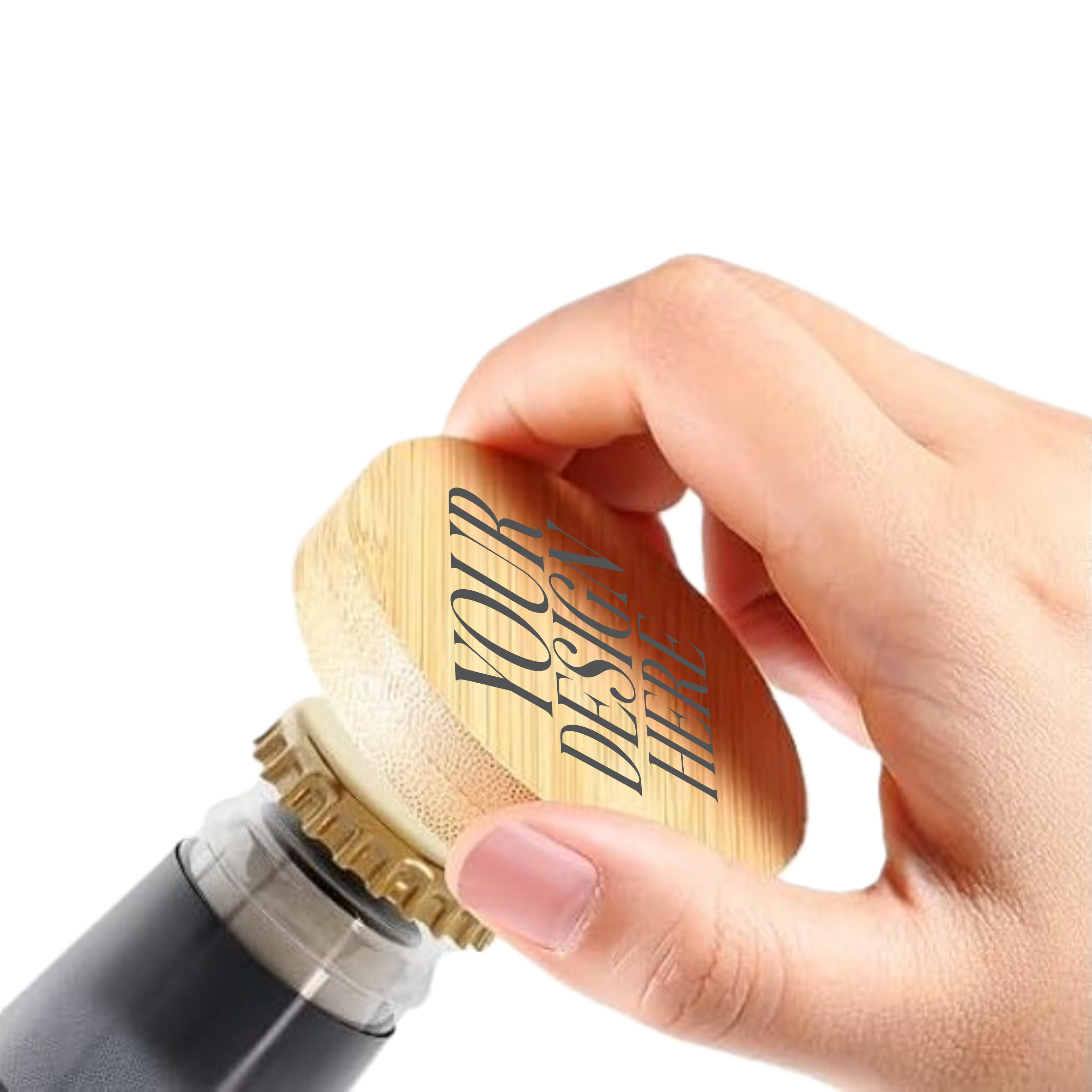 Custom Bamboo Magnetic Bottle Opener