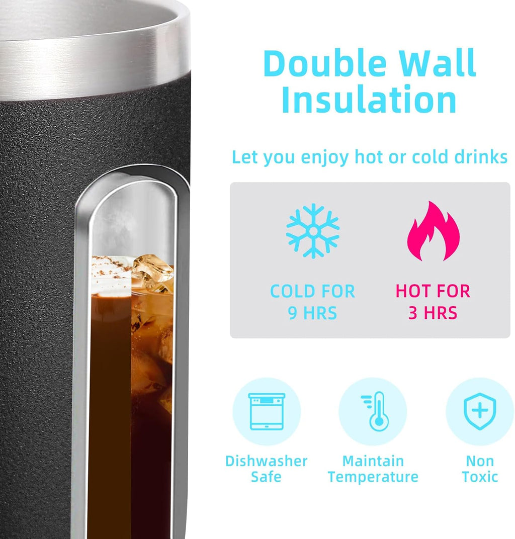 Custom Insulated Stainless Steel Coffee Mug 14oz