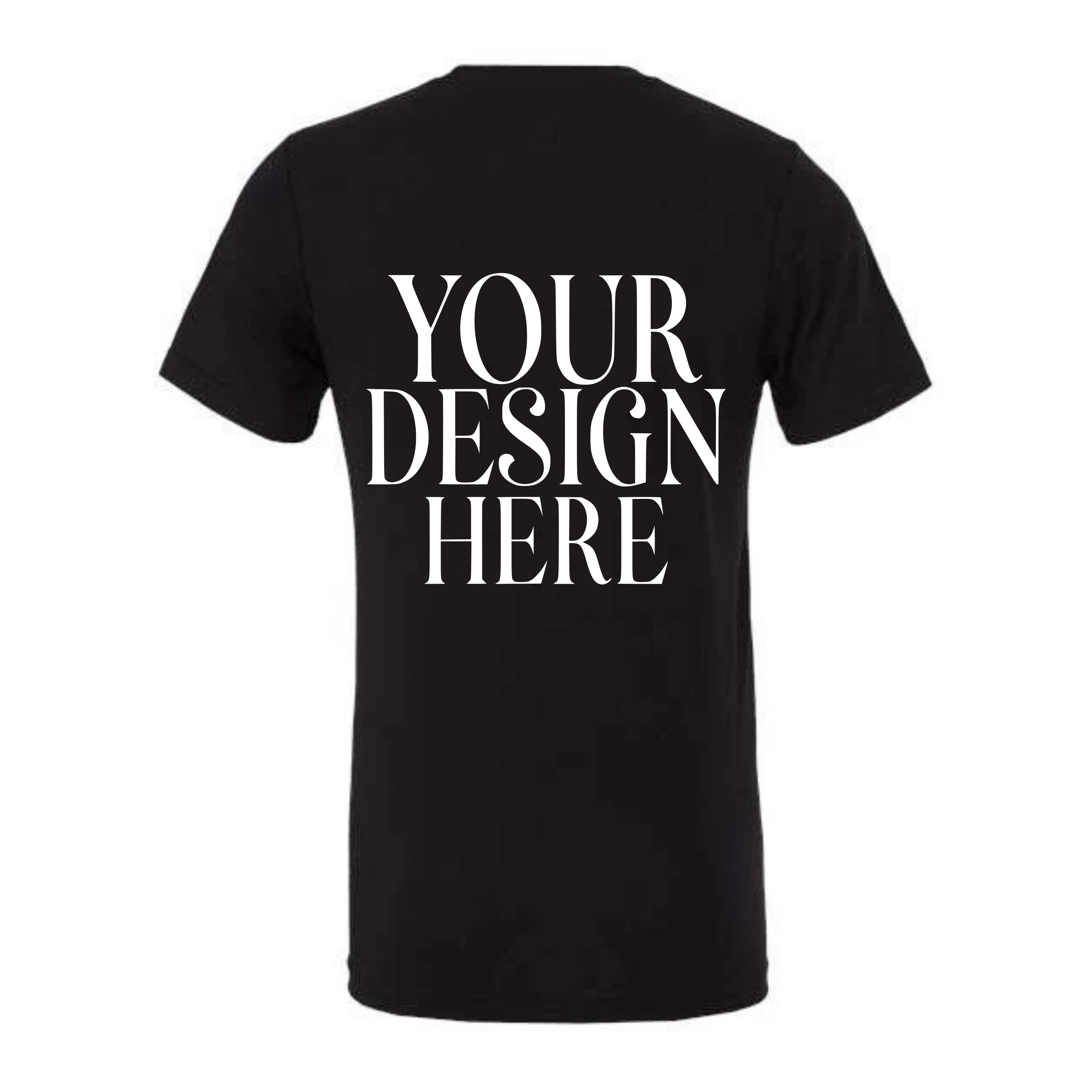 Men’s Custom Tri-Blend T-Shirt Full Back Design