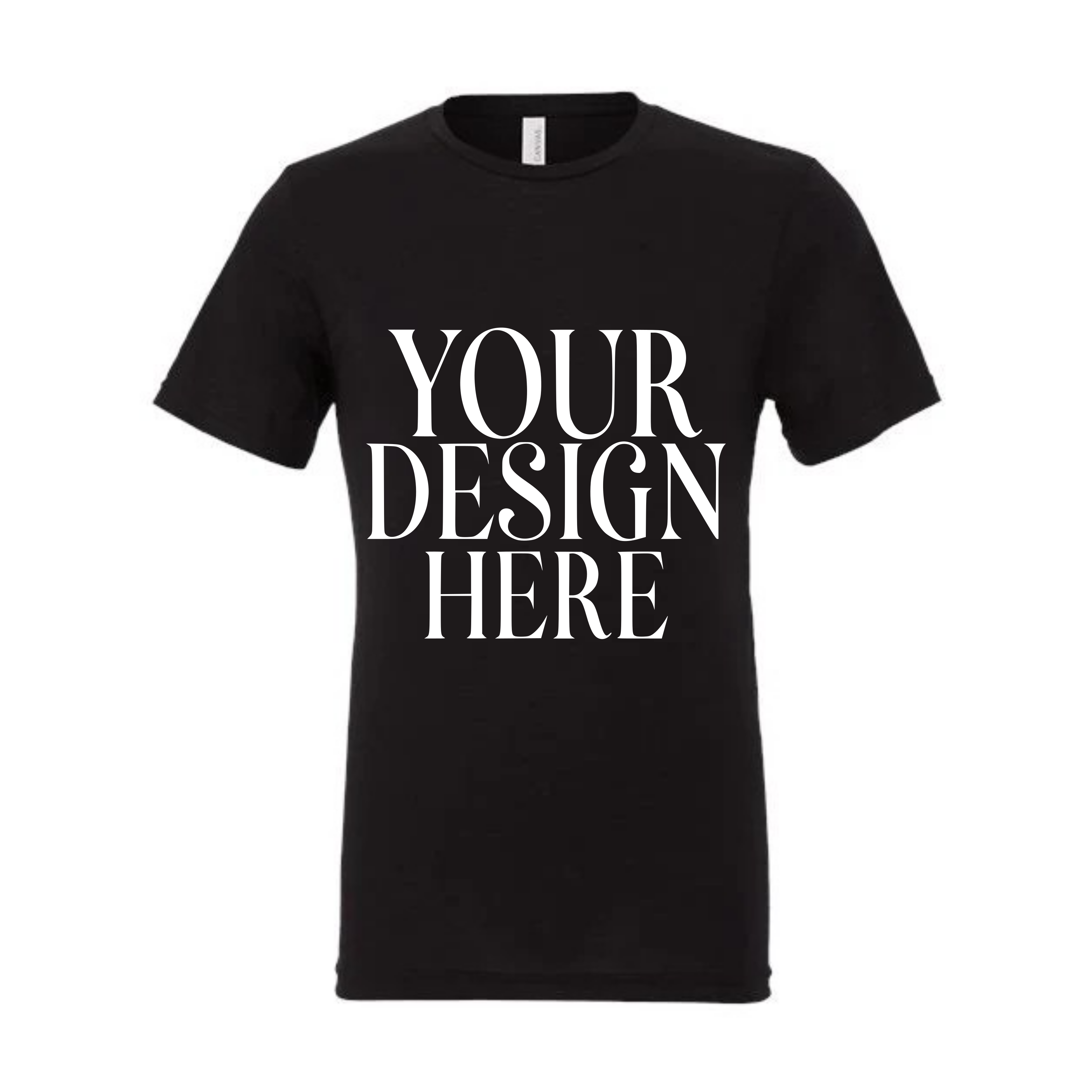 Men’s Custom Tri-Blend T-Shirt Full Front Design