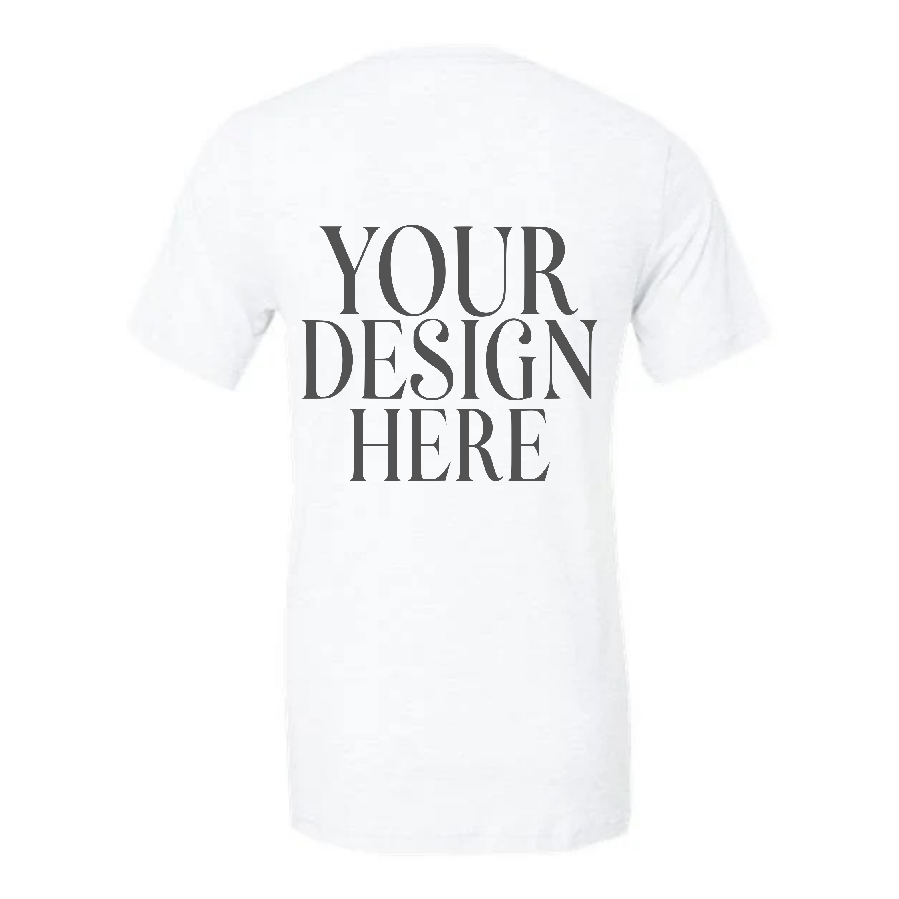 Men’s Custom Tri-Blend T-Shirt Pocket and Full Back Design