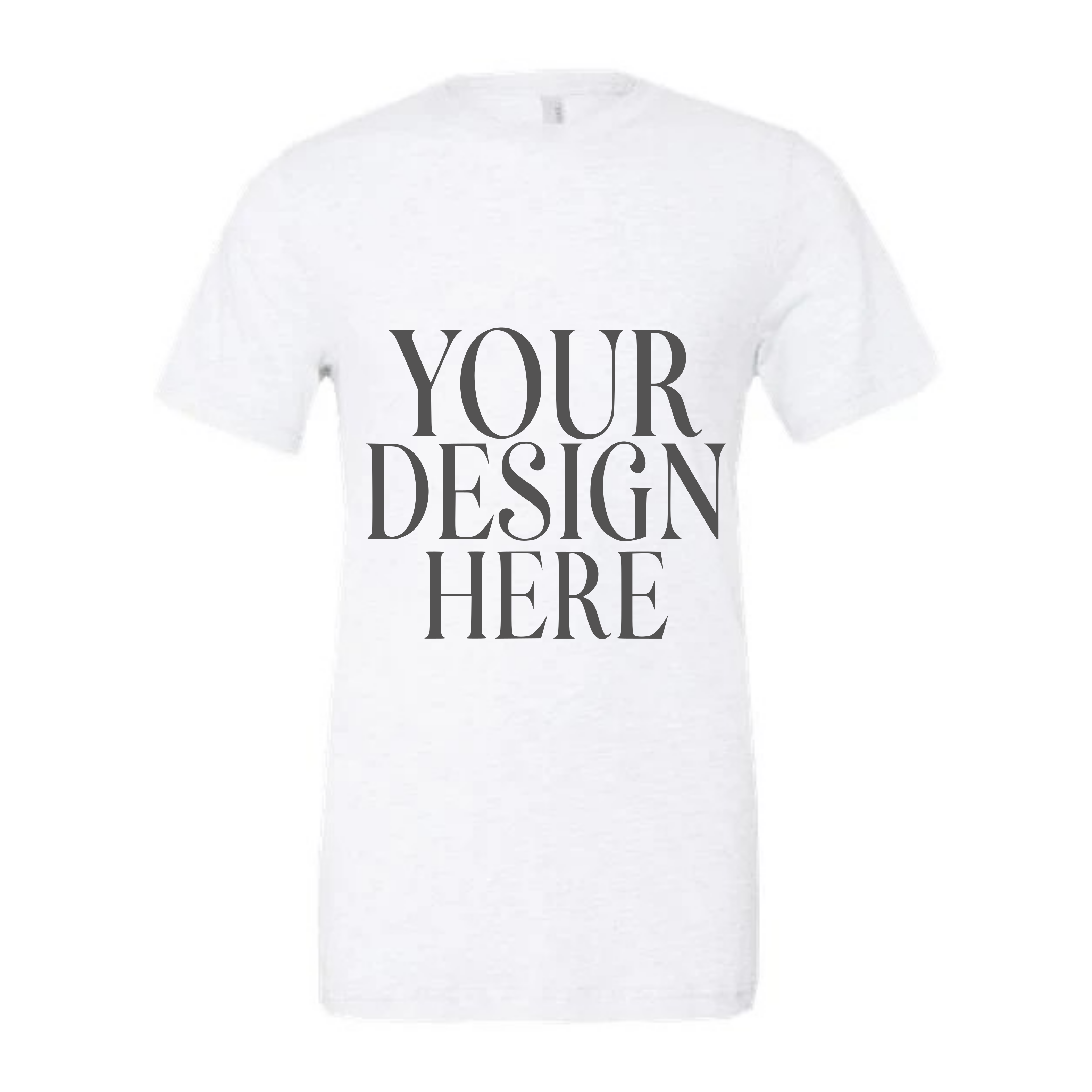 Men’s Custom Tri-Blend T-Shirt Full Front Design