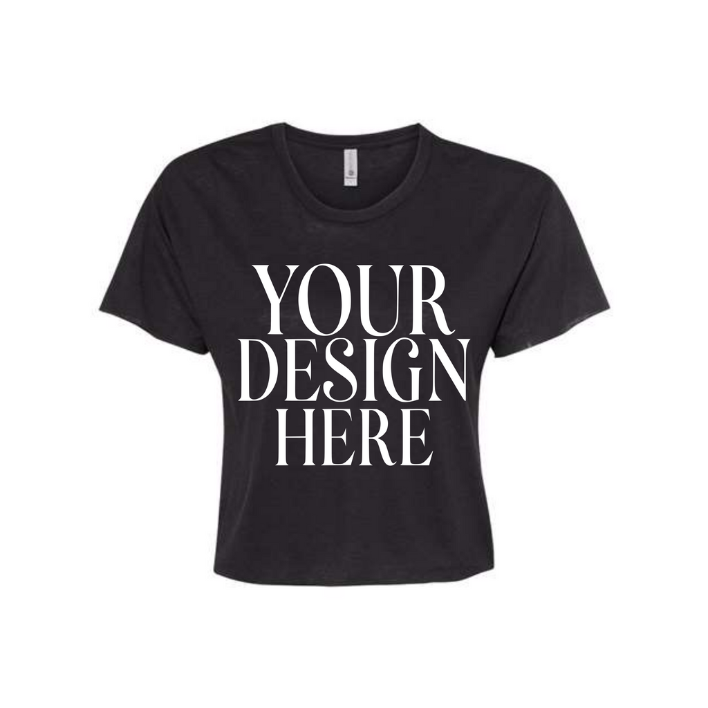 Women’s Custom Crop T-Shirt Full Front Design
