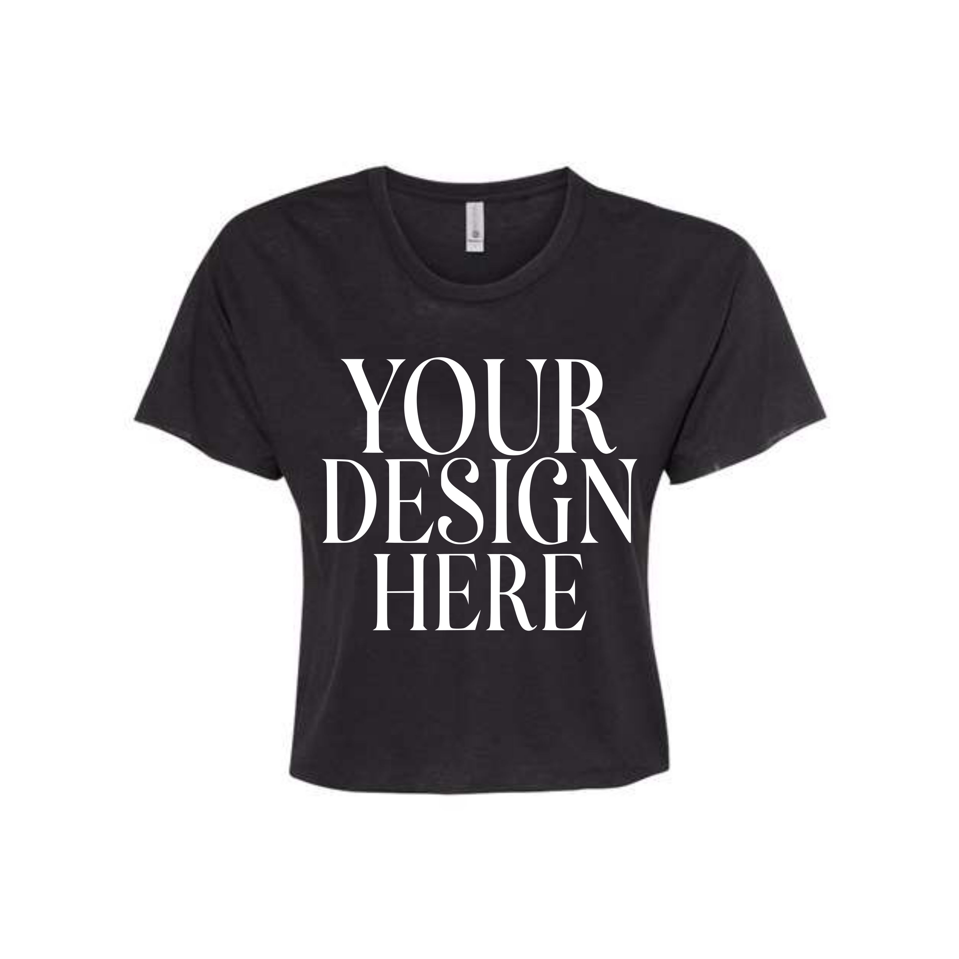 Women’s Custom Crop T-Shirt Full Front Design