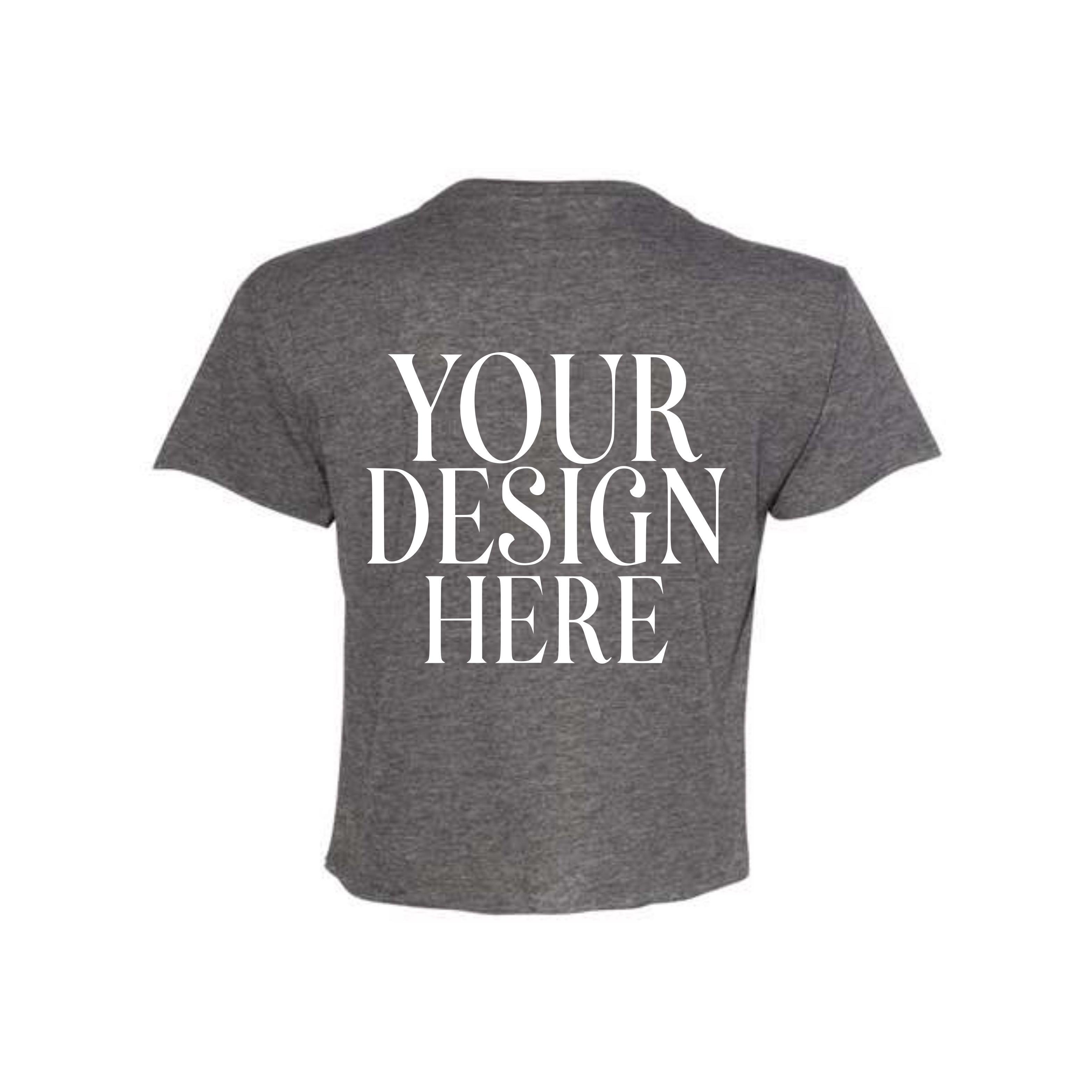 Women’s Custom Crop T-Shirt Pocket and Full Front Design
