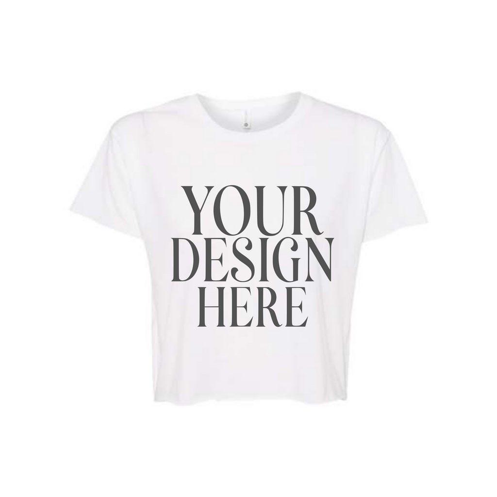 Women’s Custom Crop T-Shirt Full Front Design
