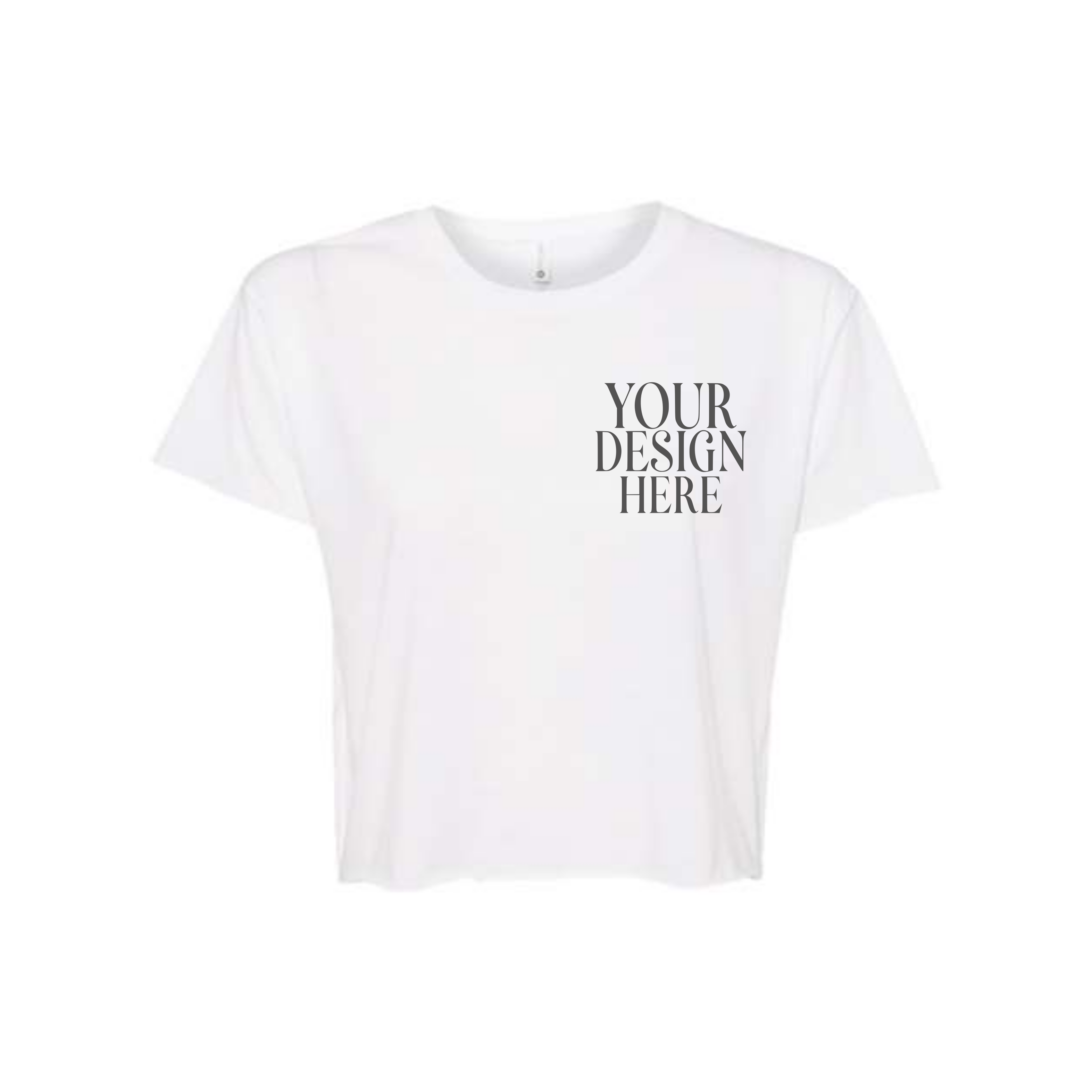 Women’s Custom Crop T-Shirt Pocket Design