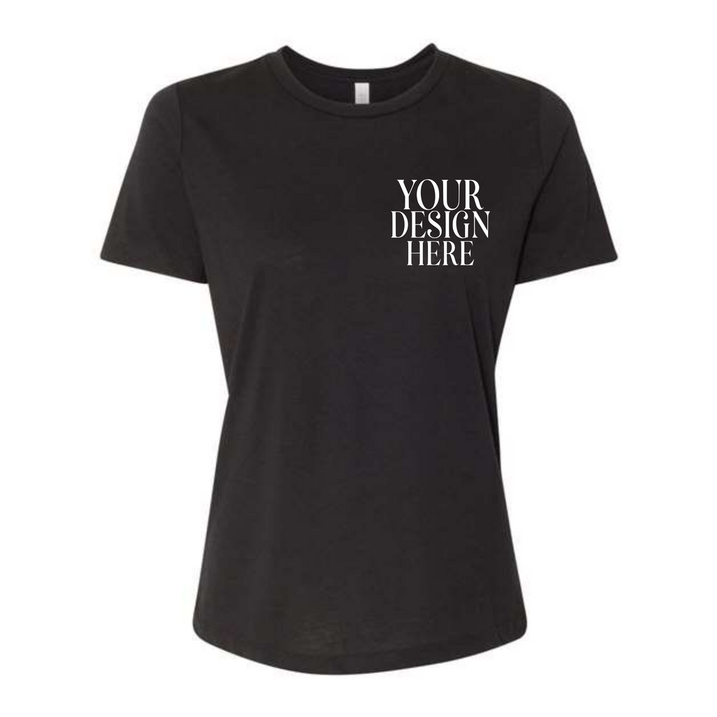 Women’s Custom Tri-Blend T-Shirt Pocket and Full Back Design