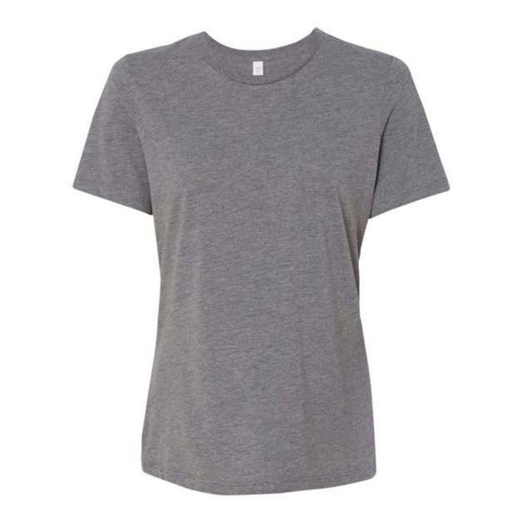 Women’s Custom Tri-Blend T-Shirt Full Back Design