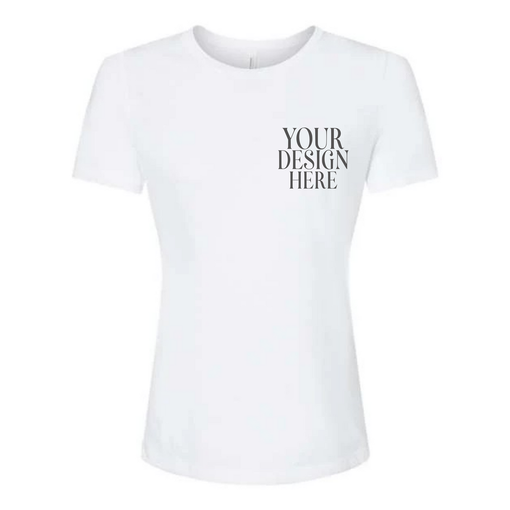 Women’s Custom Tri-Blend T-Shirt Pocket and Full Back Design