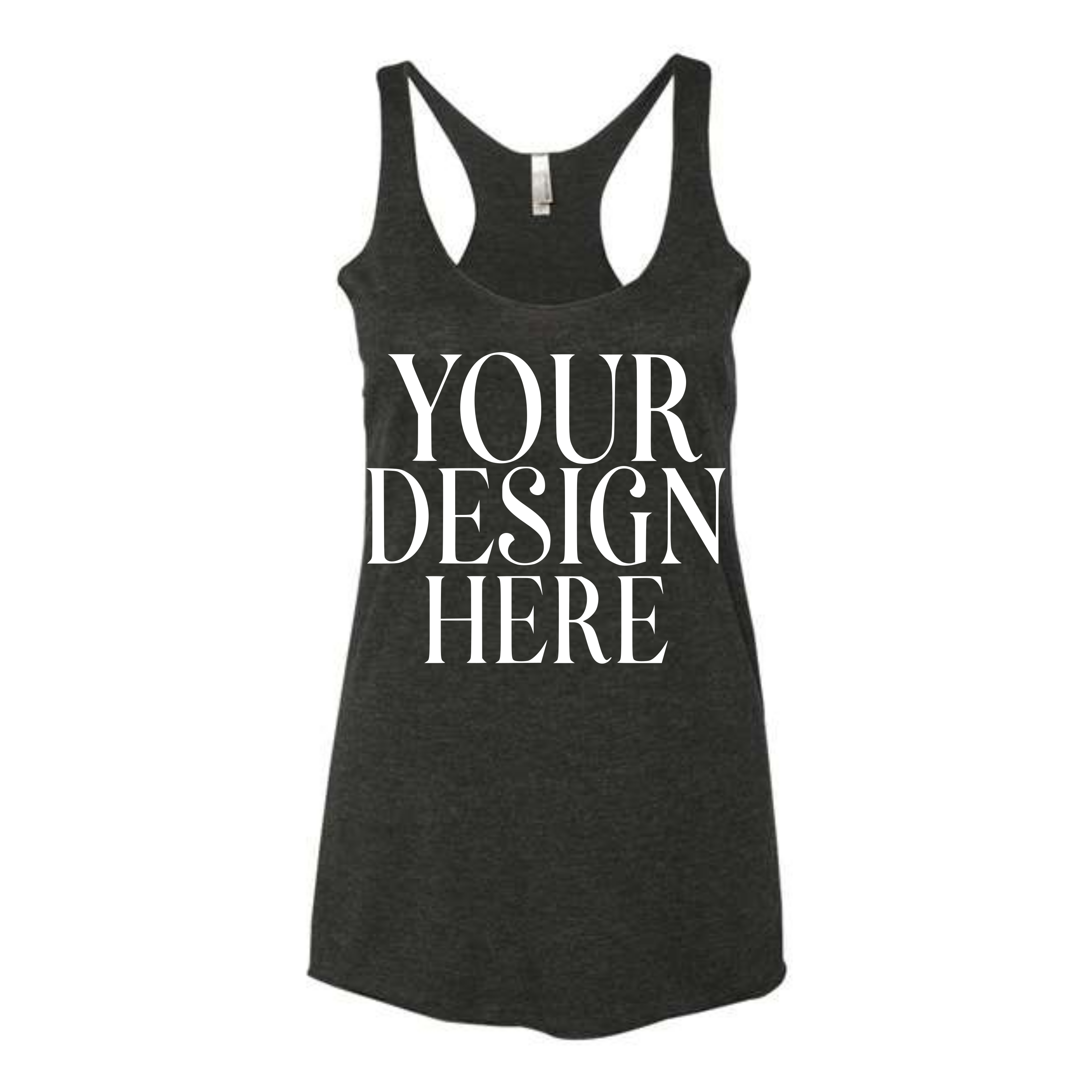 Women’s Custom Tri-Blend Tank Top Full Front Design