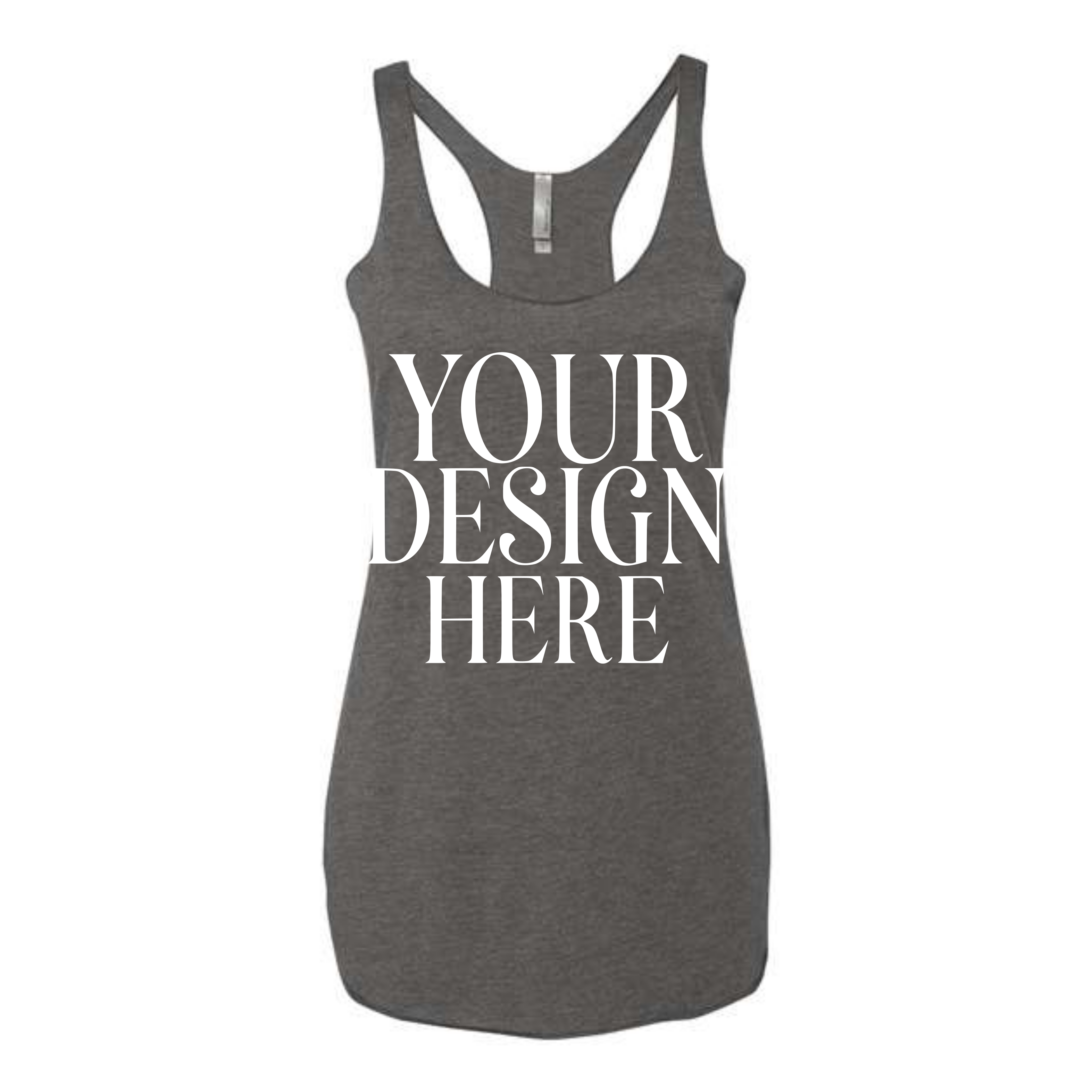 Women’s Custom Tri-Blend Tank Top Full Front Design