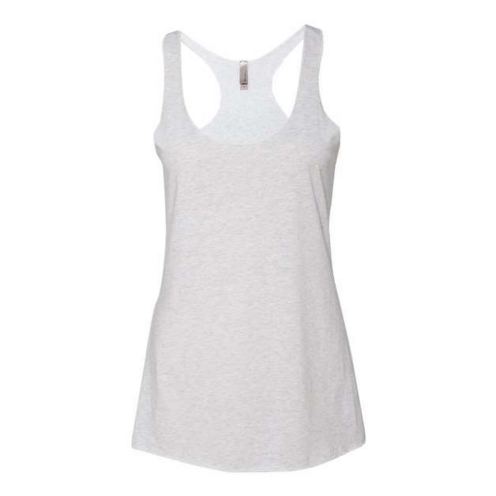 Women’s Custom Tri-Blend Tank Top Full Back Design