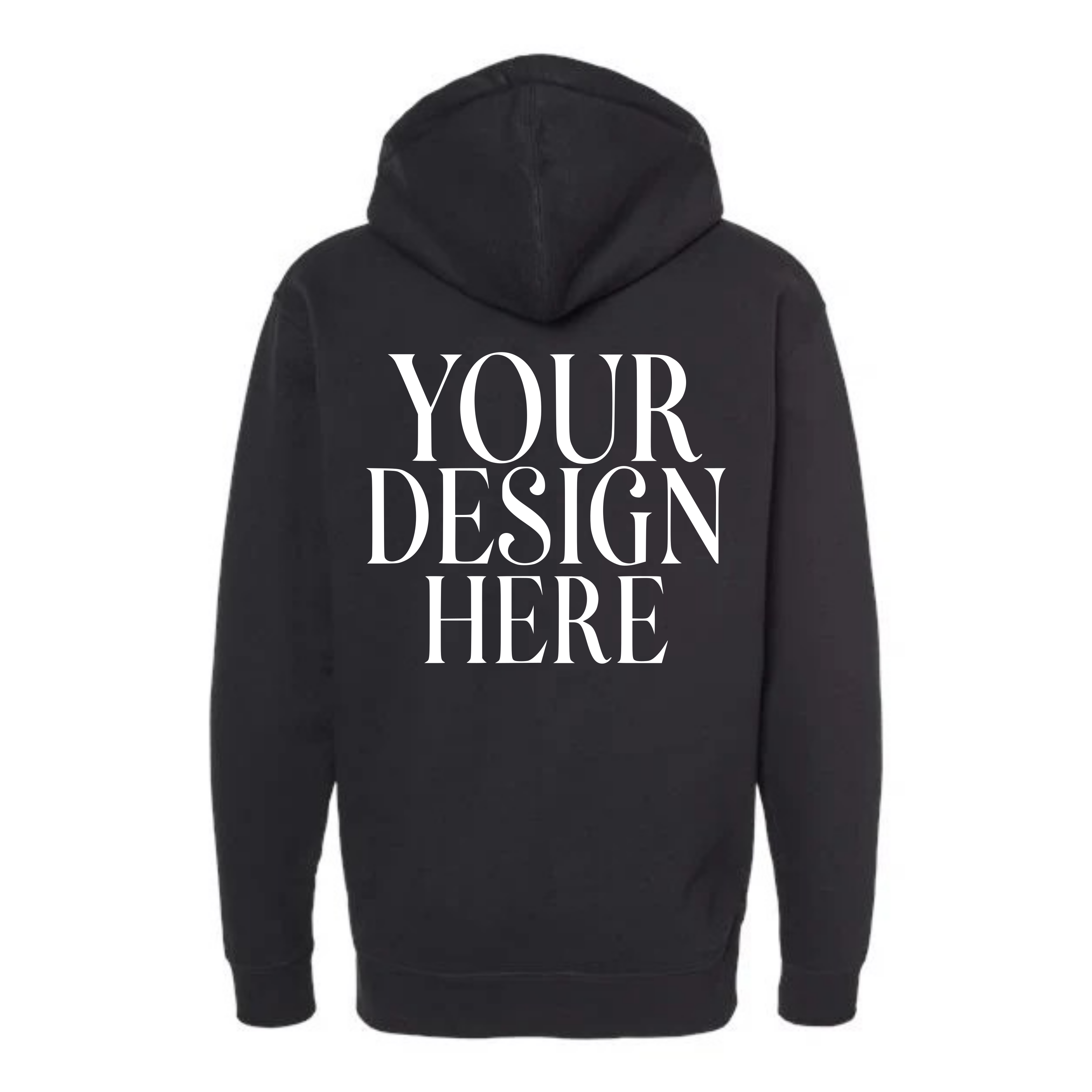 Custom Full Zip Hoodie Full Back Design