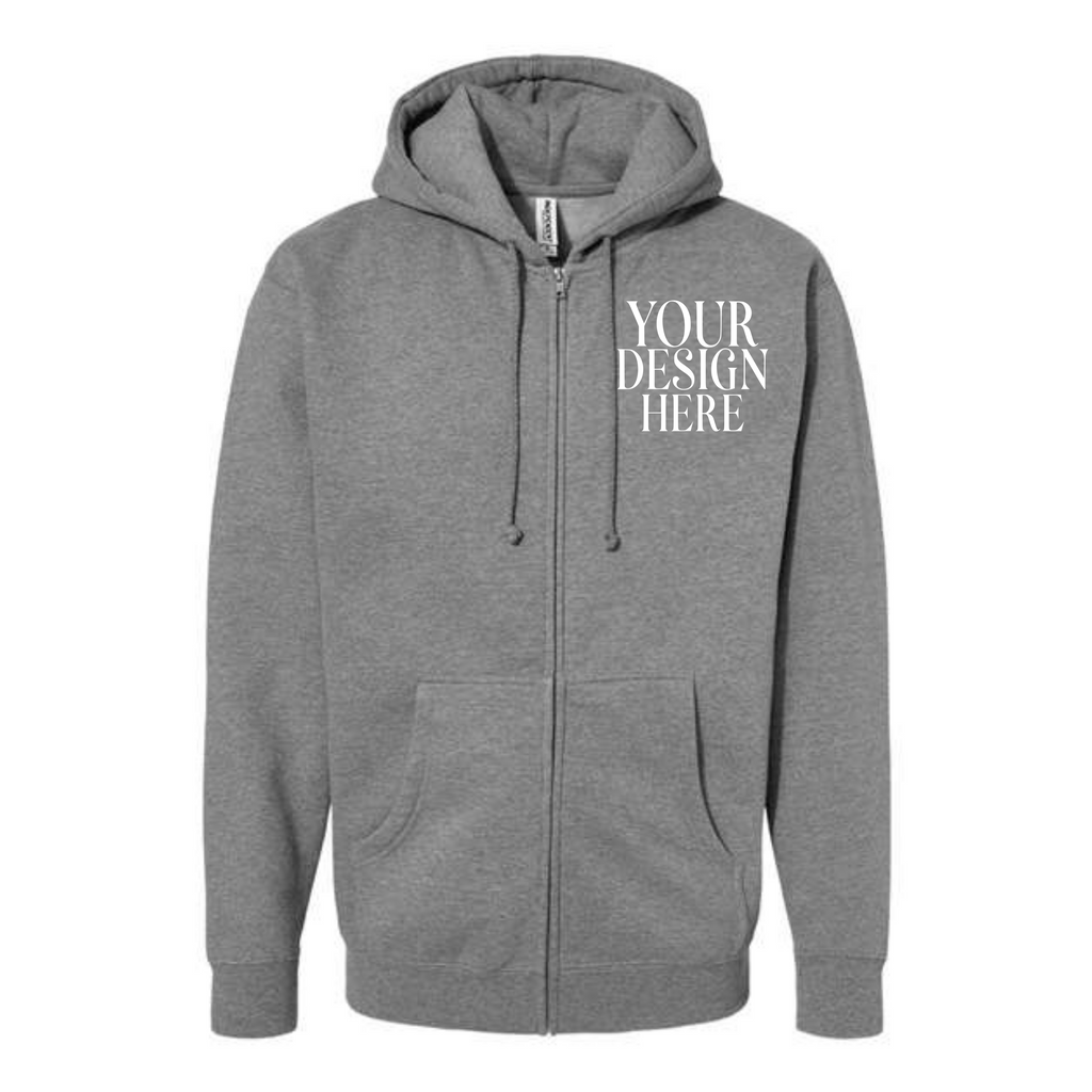 Custom Full Zip Hoodie Pocket Design